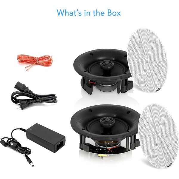 Main product image for Pyle PDICBT87 8" Bluetooth Home Ceiling Speaker Pair310-2472